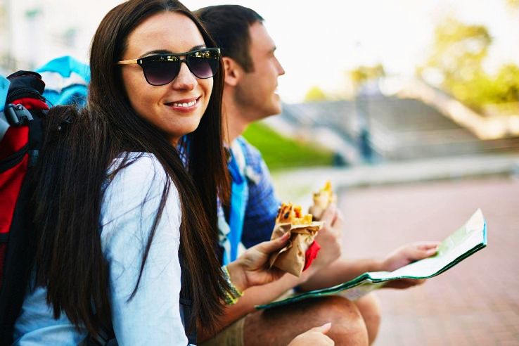 Smile when you are travelling. It can work wonders for you